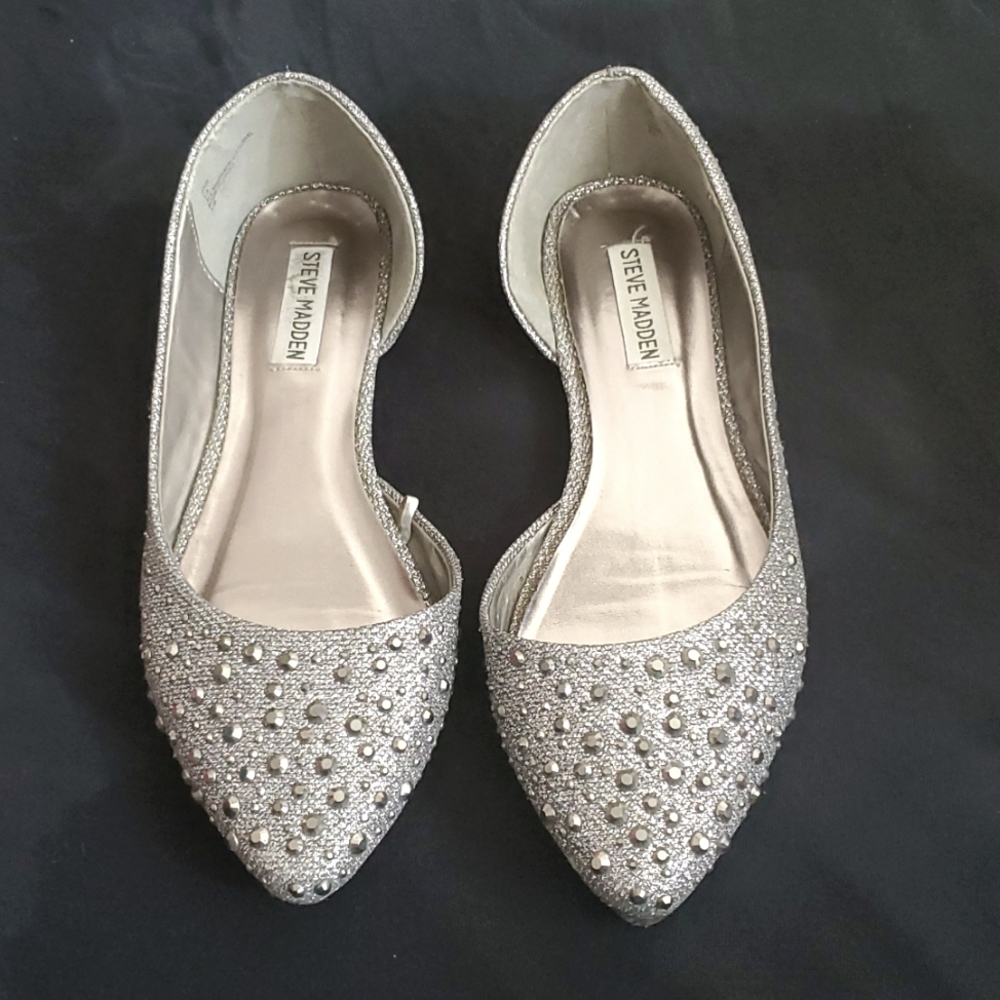 Steve Madeen Silver Flats. Size 7.5